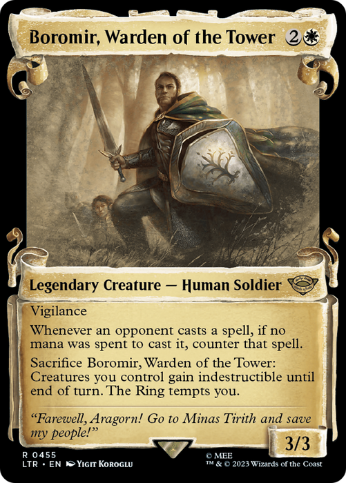 Boromir, Warden of the Tower (LTR-455) - rare: (Showcase)
