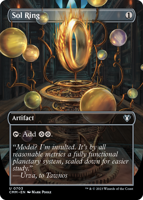 Sol Ring (CMM-703) - uncommon (Borderless) - Foil
