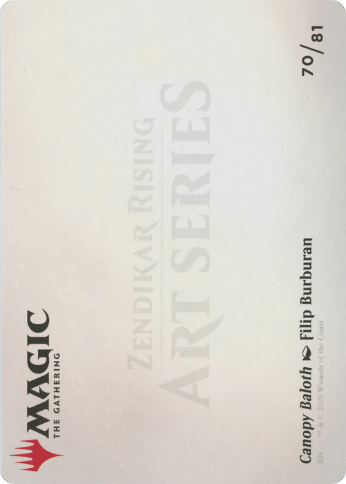 Canopy Baloth // Canopy Baloth (AZNR-070) - common (Borderless) - Foil