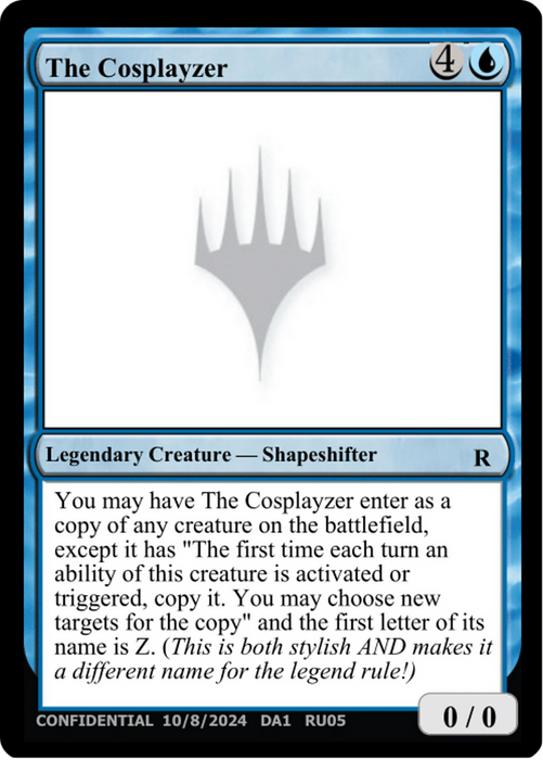 The Cosplayzer (UNK-RU05A) - rare