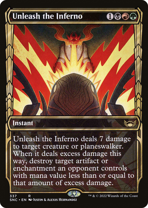 Unleash the Inferno (SNC-337) - rare: (Showcase) - Foil