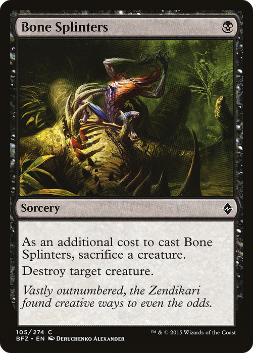 Bone Splinters (BFZ-105) - common - Foil