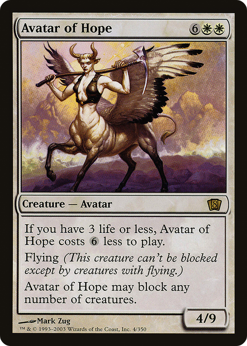 Avatar of Hope (8ED-04★) - rare - Foil
