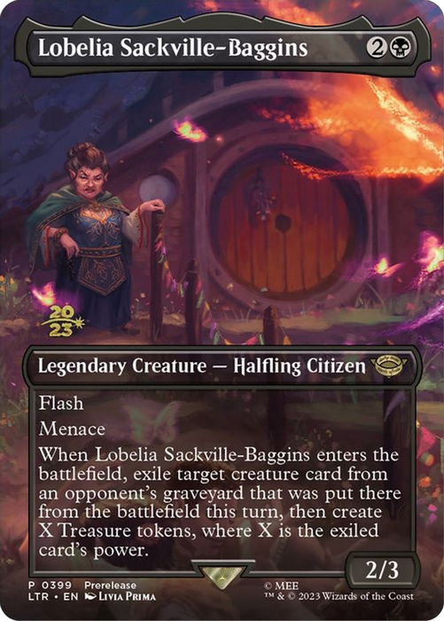 Lobelia Sackville-Baggins (PRE-399S) - rare (Borderless) - Foil