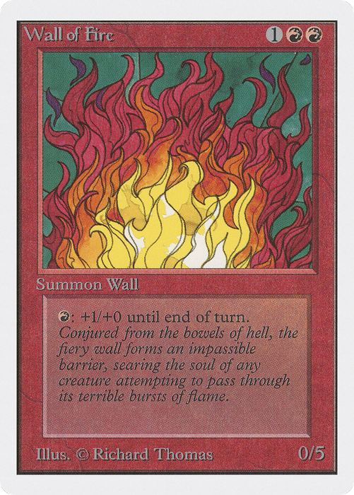 Wall of Fire (2ED-182) - uncommon