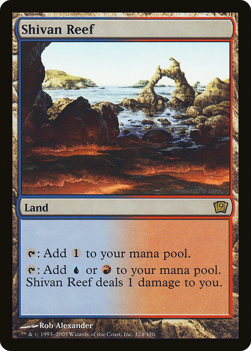 Shivan Reef (9ED-324★) - rare - Foil