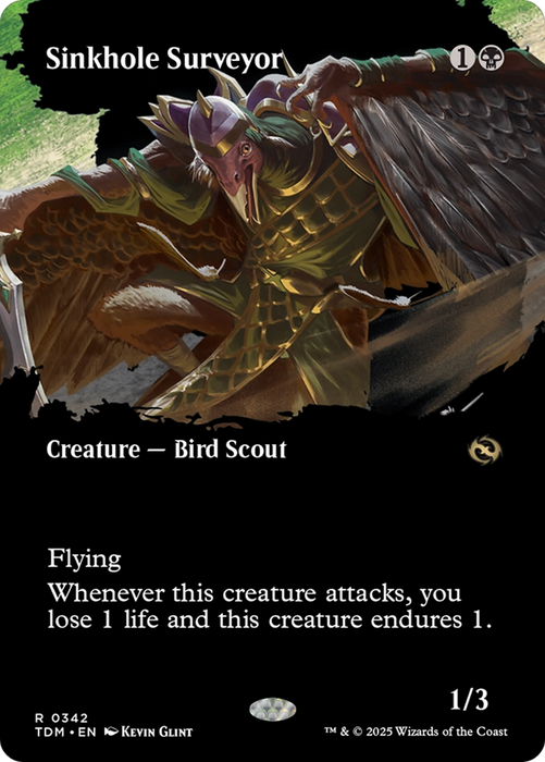 Sinkhole Surveyor (TDM-342) - rare: (Showcase) (Borderless) - Foil