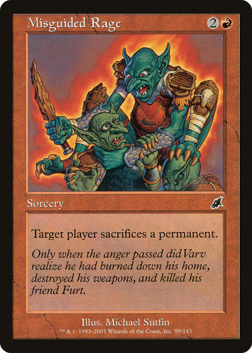Misguided Rage (SCG-099) - common - Foil