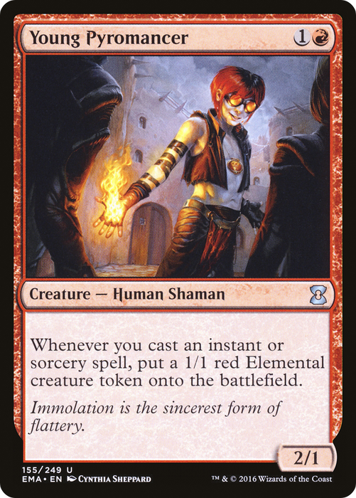 Young Pyromancer (EMA-155) - uncommon - Foil