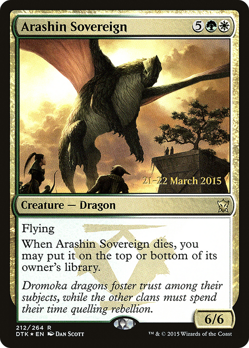 Arashin Sovereign (PRE-212S) - rare - Foil