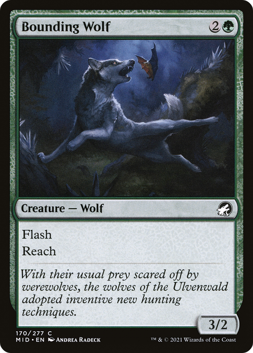 Bounding Wolf (MID-170) - common - Foil