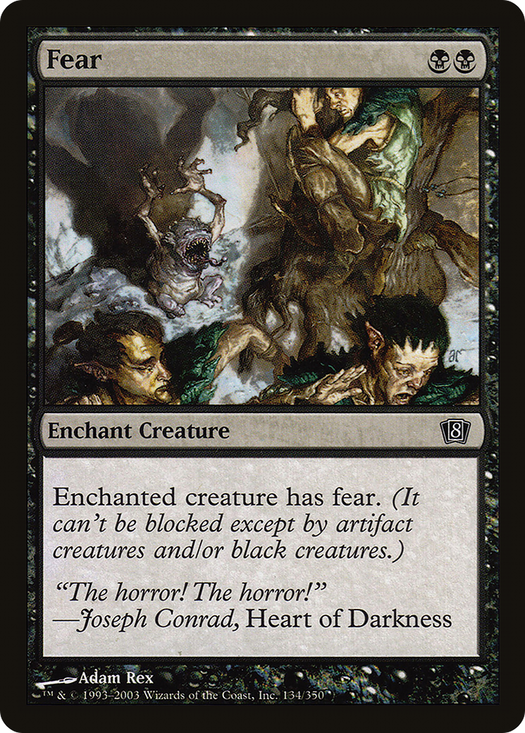 Fear (8ED-134★) - common - Foil