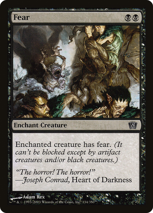 Fear (8ED-134★) - common - Foil
