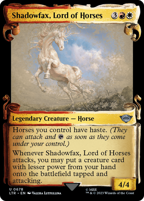 Shadowfax, Lord of Horses (LTR-678) - uncommon: (Showcase) - Foil