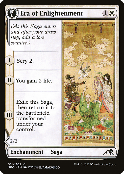 Era of Enlightenment // Hand of Enlightenment (NEO-011) - common: (fandfc, enchantment) - Foil