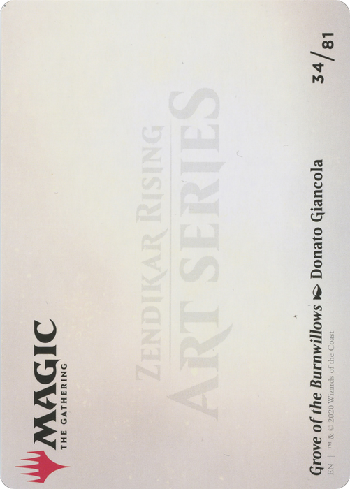 Grove of the Burnwillows // Grove of the Burnwillows (AZNR-034) - common (Borderless) - Foil