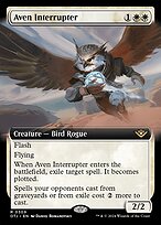 Aven Interrupter (OTJ-309) - rare: (Extended Art) - Foil