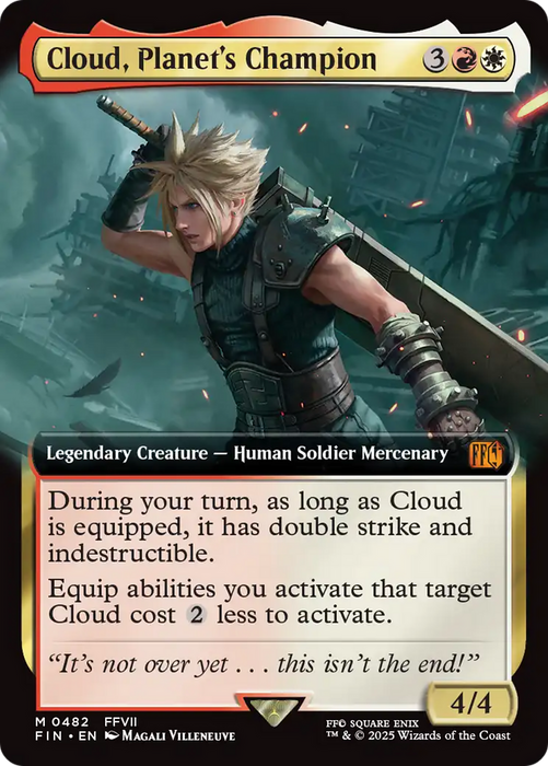 Cloud, Planet's Champion (Extended Art) (FIN-482) - mythic