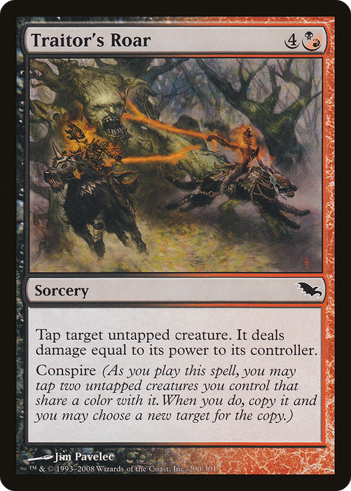 Traitor's Roar (SHM-200) - common - Foil