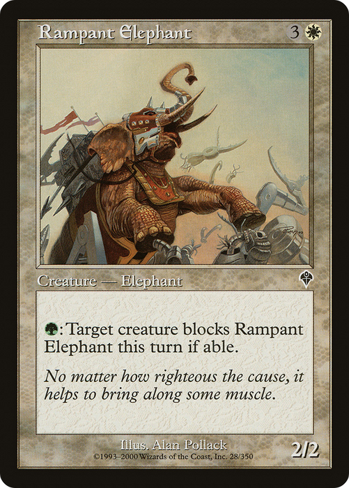Rampant Elephant (INV-028) - common - Foil