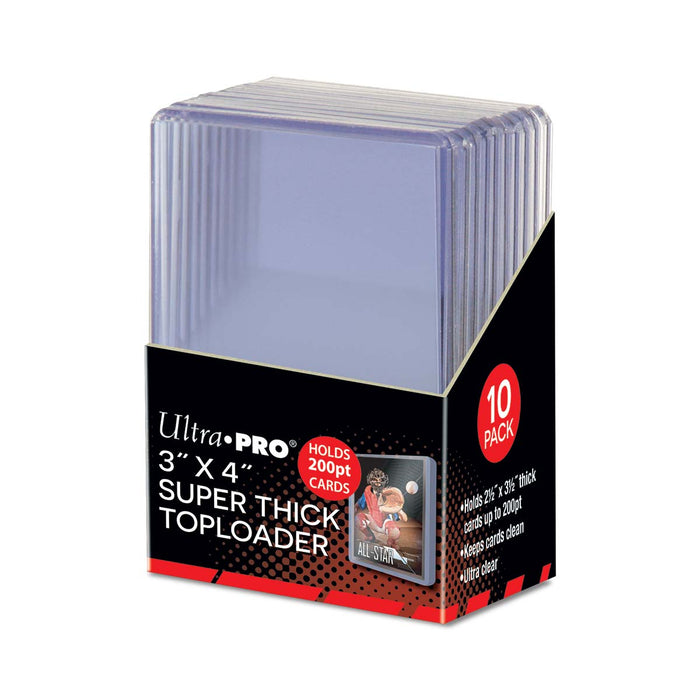 Ultra PRO: Toploader - 3" x 4" (10ct - Toploader Super Épais 200pt)