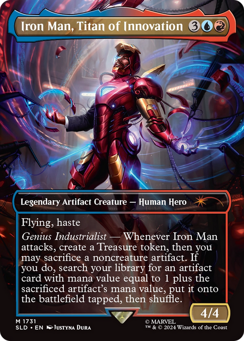 Iron Man, Titan of Innovation (SLD-1731) - mythic (Borderless)