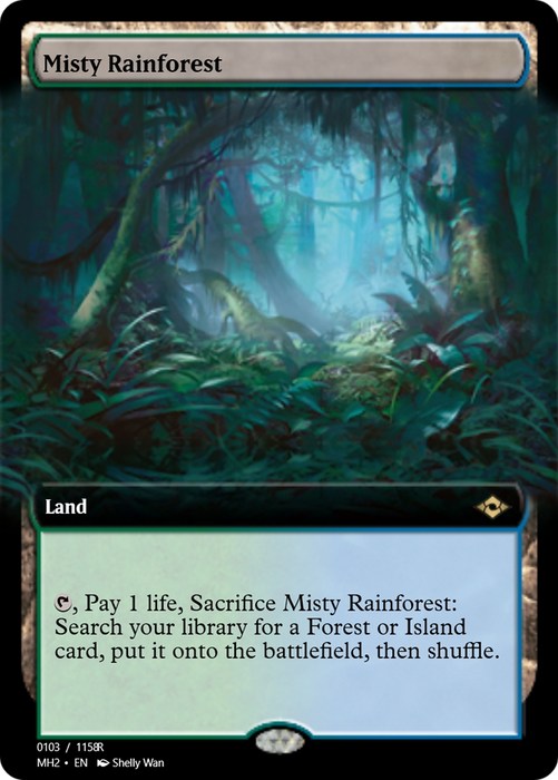 Misty Rainforest (PRM-91407) - rare - Foil