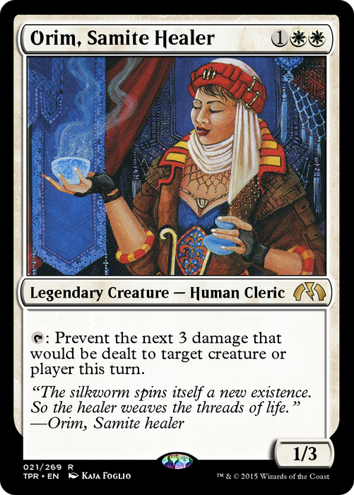 Orim, Samite Healer (TPR-021) - rare - Foil