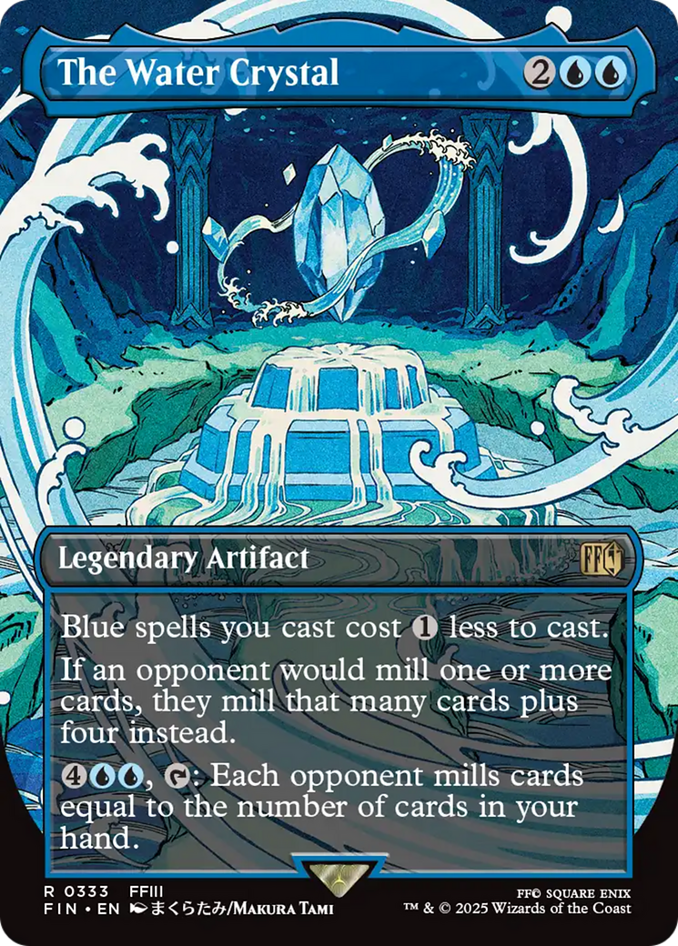 The Water Crystal (Borderless) (FIN-333) - rare - Foil