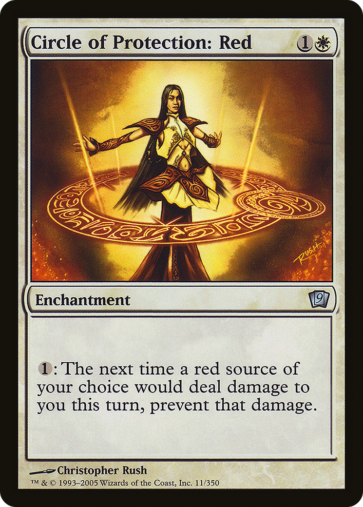 Circle of Protection: Red (9ED-11★) - uncommon - Foil