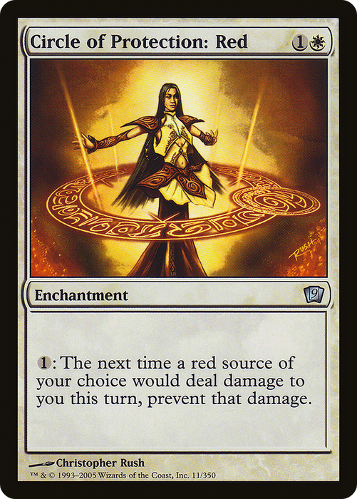 Circle of Protection: Red (9ED-11★) - uncommon - Foil