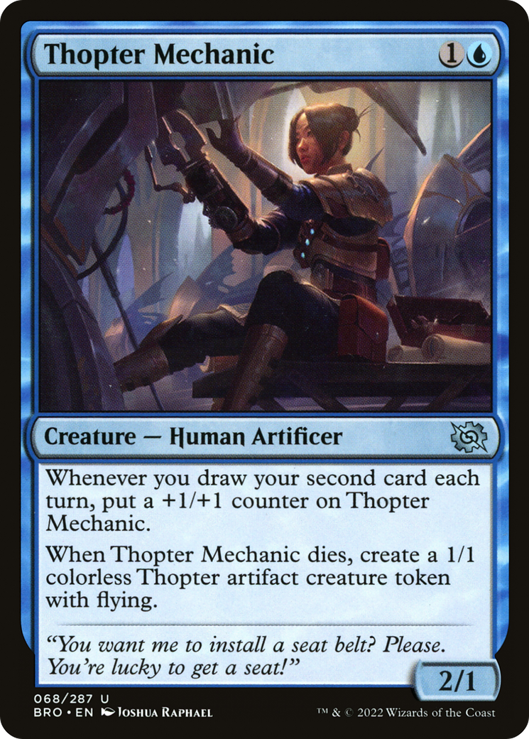 Thopter Mechanic (BRO-068) - uncommon - Foil