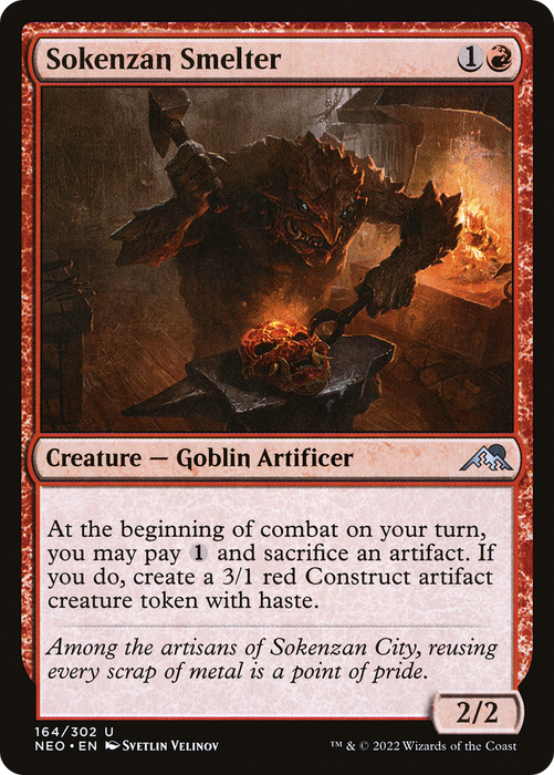 Sokenzan Smelter (NEO-164) - uncommon - Foil