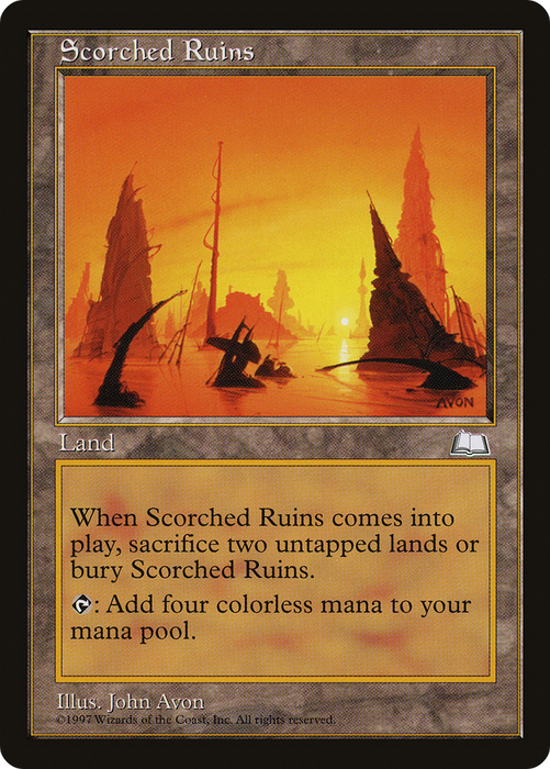 Scorched Ruins (WTH-166) - rare
