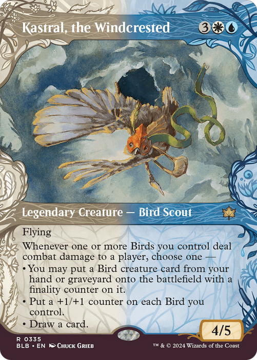 Kastral, the Windcrested (BLB-335) - rare: (Showcase) (Borderless) - Foil