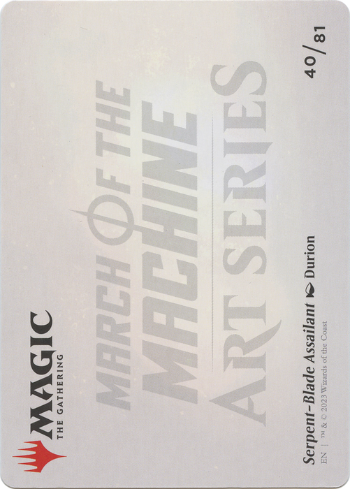 Serpent-Blade Assailant // Serpent-Blade Assailant (AMOM-040) - common (Borderless) - Foil