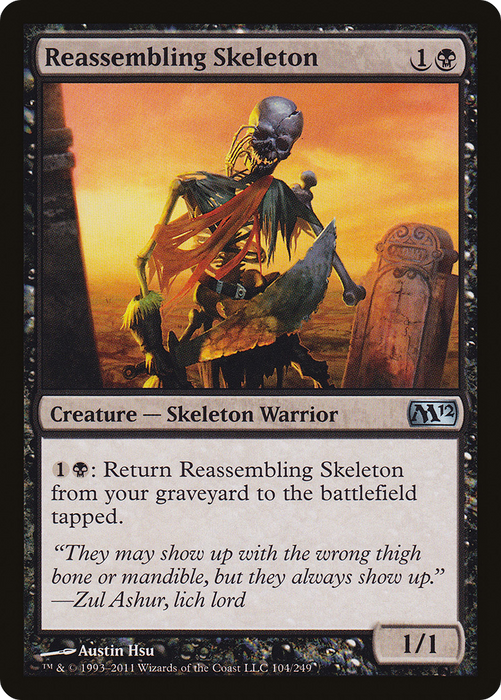 Reassembling Skeleton (M12-104) - uncommon - Foil
