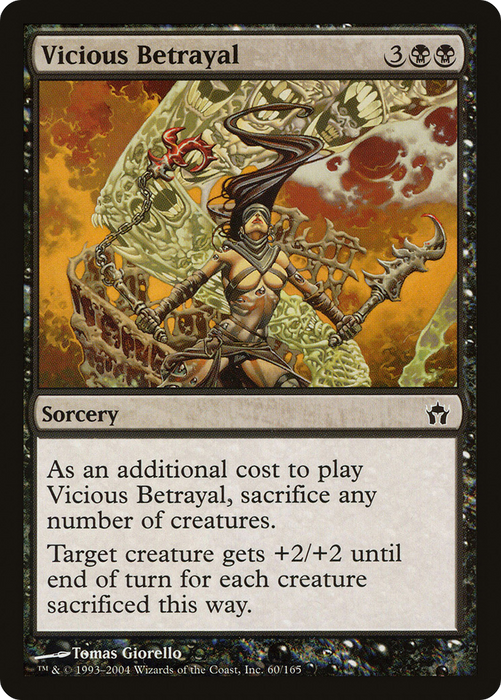 Vicious Betrayal (5DN-060) - common - Foil