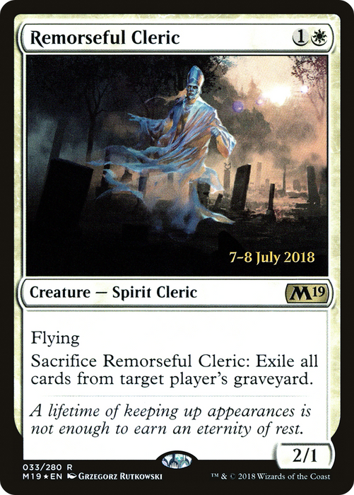 Remorseful Cleric (PRE-33S) - rare - Foil