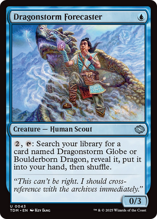Dragonstorm Forecaster (TDM-043) - uncommon - Foil