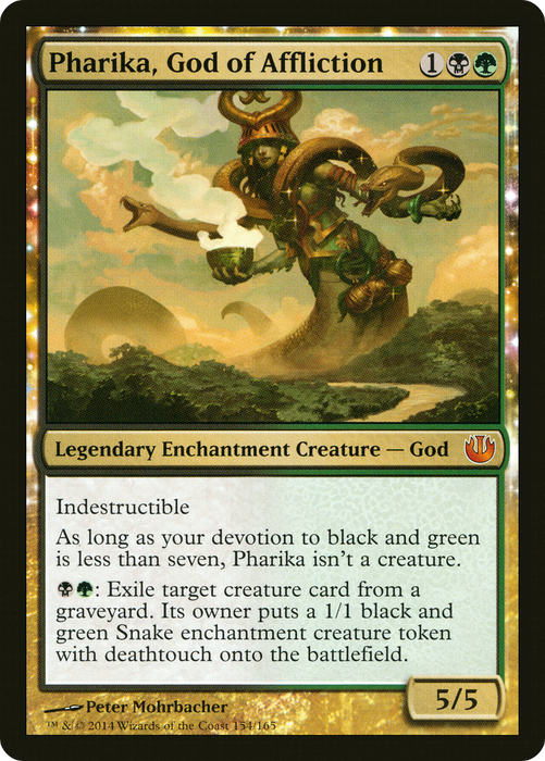 Pharika, God of Affliction (JOU-154) - mythic: (enchantment) - Foil