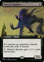 Misery's Shadow (BRO-330) - rare: (Extended Art) - Foil