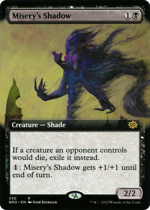 Misery's Shadow (BRO-330) - rare: (Extended Art)