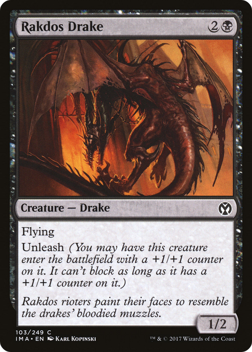 Rakdos Drake (IMA-103) - common - Foil