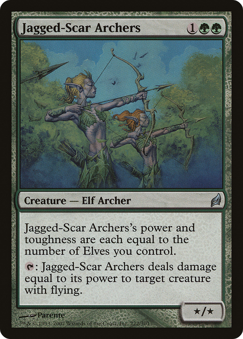 Jagged-Scar Archers (LRW-222) - uncommon - Foil