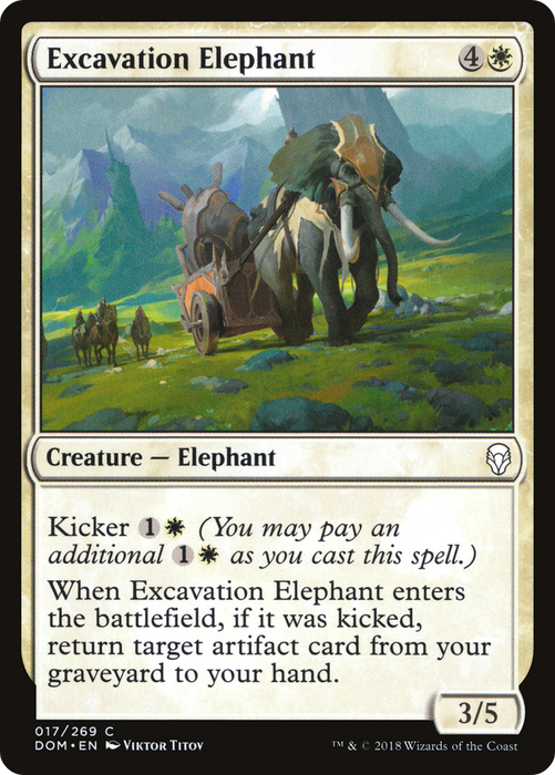 Excavation Elephant (DOM-017) - common