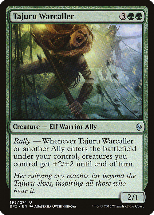 Tajuru Warcaller (BFZ-195) - uncommon - Foil