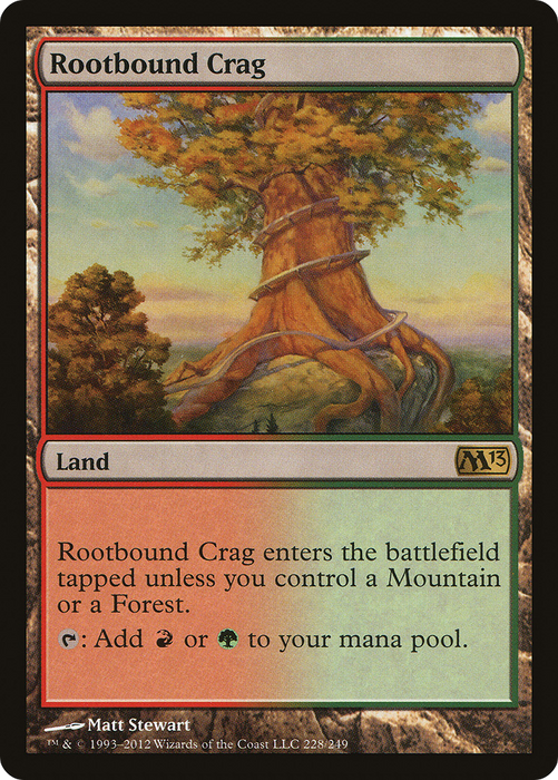 Rootbound Crag (M13-228) - rare
