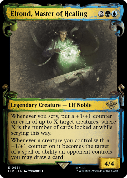 Elrond, Master of Healing (LTR-651) - rare: (Showcase) - Foil