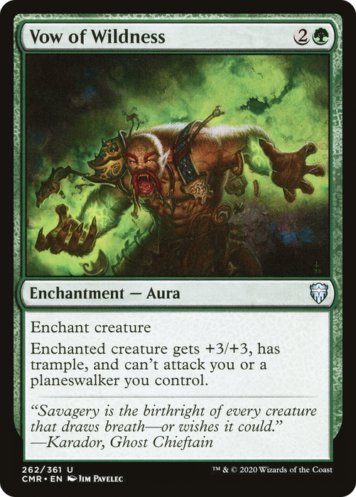 Vow of Wildness (CMR-262) - uncommon - Foil